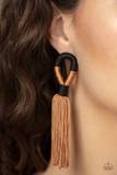 Load image into Gallery viewer, Moroccan Mambo Brown Post Earrings