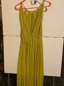 Green / Yellow  Goddess Dress   CQ by CG  size large