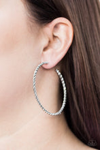 Load image into Gallery viewer, Keep it Chic- Silver Hoop earrings