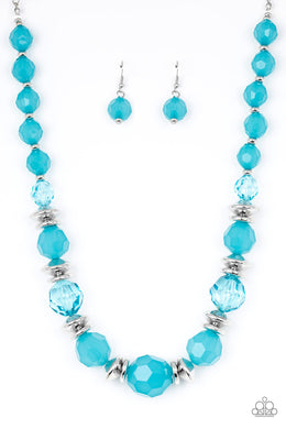 Paparazzi Necklace ~ Dine and Dash - Blue  Location  29