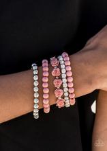 Paparazzi Rose Garden Grandeur - Pink Dusky Hued Bracelet