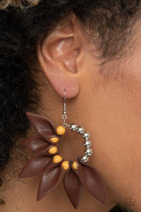 Paparazzi Accessories Flower Child Fever Orange Earring******sold out