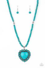 Load image into Gallery viewer, A Heart of Stone - blue - Paparazzi necklace