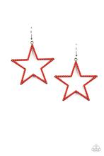 Load image into Gallery viewer, Count Your Stars - red - Paparazzi earrings   378