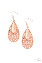 Glowing Tranquility - copper - Paparazzi earrings v #152