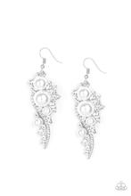 High-End Elegance - White - Paparazzi earrings  Location  24