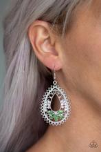 Instant Reflect - green - Paparazzi earrings  Location 9