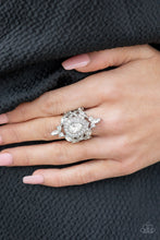 Load image into Gallery viewer, Mega Stardom - white - Paparazzi ring
