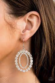 Delux Luxury White Earrings