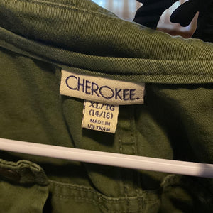 Cherokee green vest.    #750