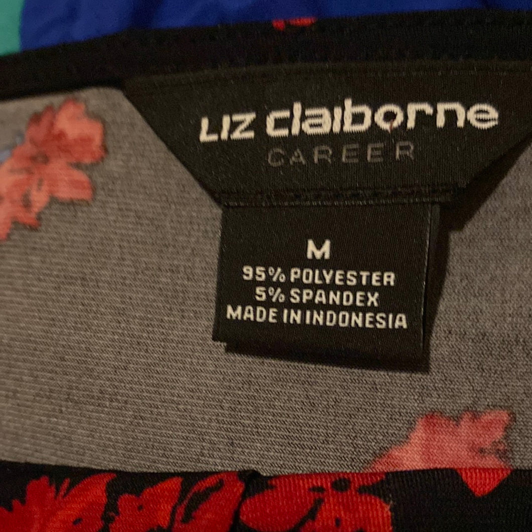 Liz clairborne  blue/red top size m  316