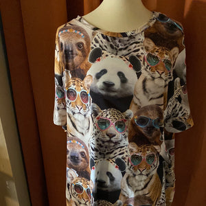 Animal print shirt 353