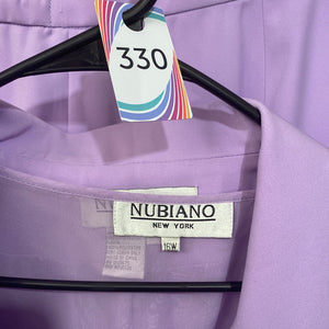 Nubians 16w lilac three piece skirt suit. #330