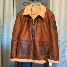 Load image into Gallery viewer, Brown suede bomber jacket.       3xl.       152