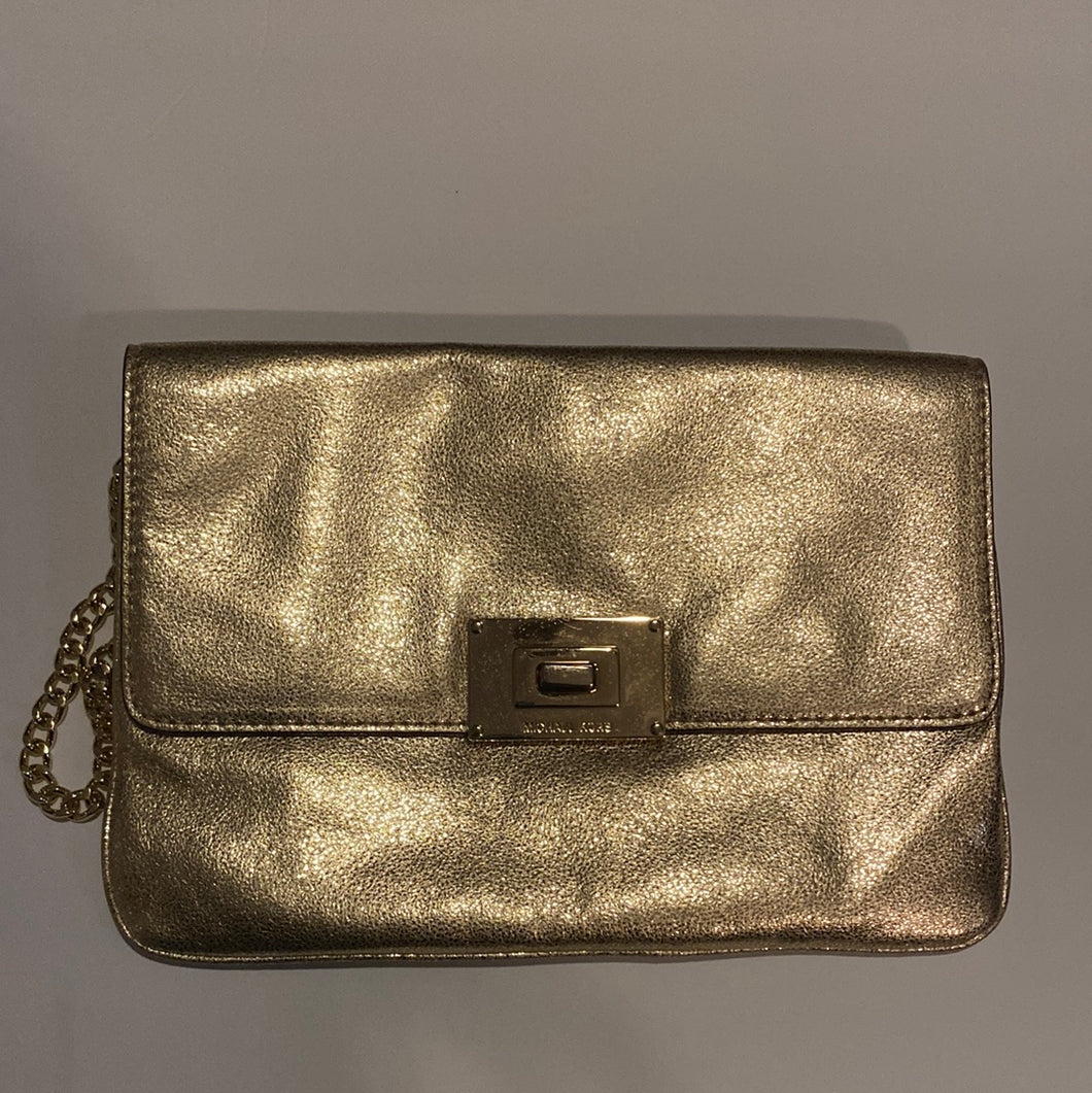 MK gold clutch purse 1427