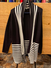 Load image into Gallery viewer, New direction black and white sweater. Size small can fit up to 16. #93