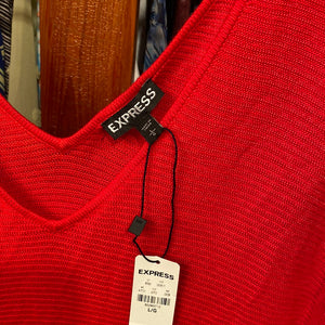 346. Express red sweater new with tags