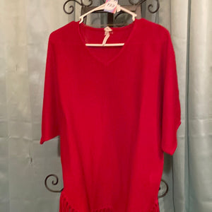 Red ny collection sweater.   Size small 722