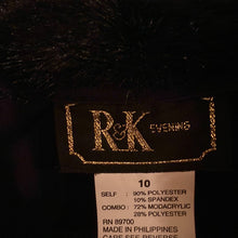 Load image into Gallery viewer, R&amp;K black evening jacket size 10.   104
