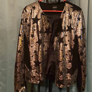 Xoxo star silver jacket.   Size XXL.  129