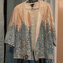 Load image into Gallery viewer, Catherine’s Brown and blue jacket.       Size 2x.      589