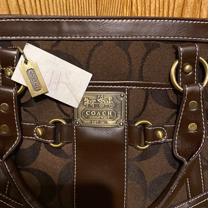 Coach purse dark brown   326