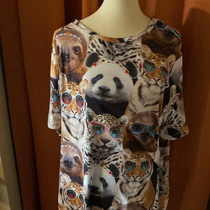 Animal print shirt 353