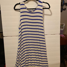 Load image into Gallery viewer, Old navy blue striped dress LG